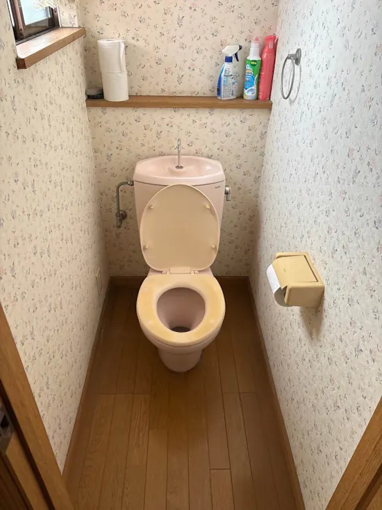 工事前　群馬県安中市のお客様のトイレ工事