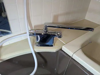 静岡県清水区のお客様の浴室水栓工事