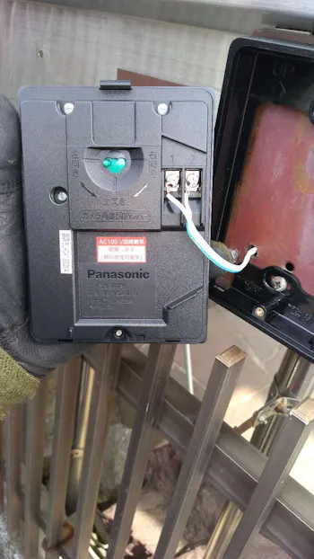 東京都青梅市のお客様のドアホン取付工事　具体的な工事内容5