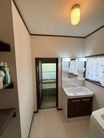 群馬県佐波郡玉村町のお客様の洗面化粧台工事