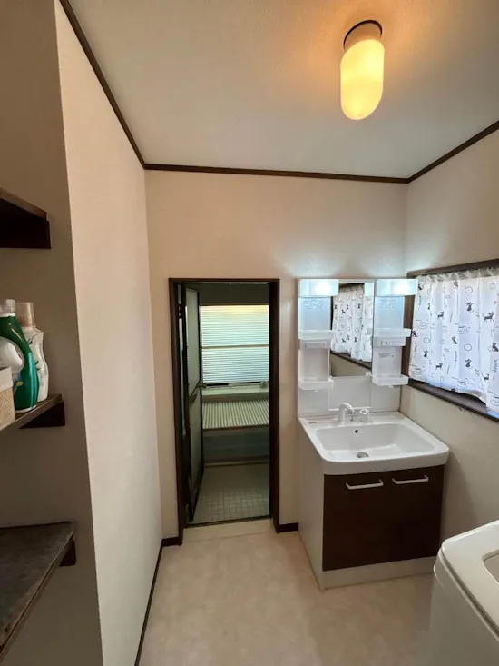 工事後　群馬県佐波郡のお客様の洗面化粧台交換工事