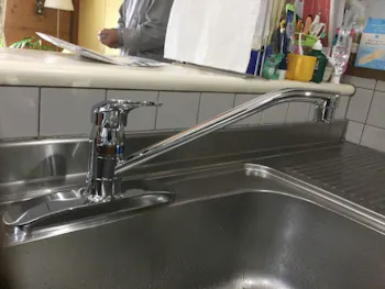 東京都青梅市のお客様のキッチン水栓交換工事