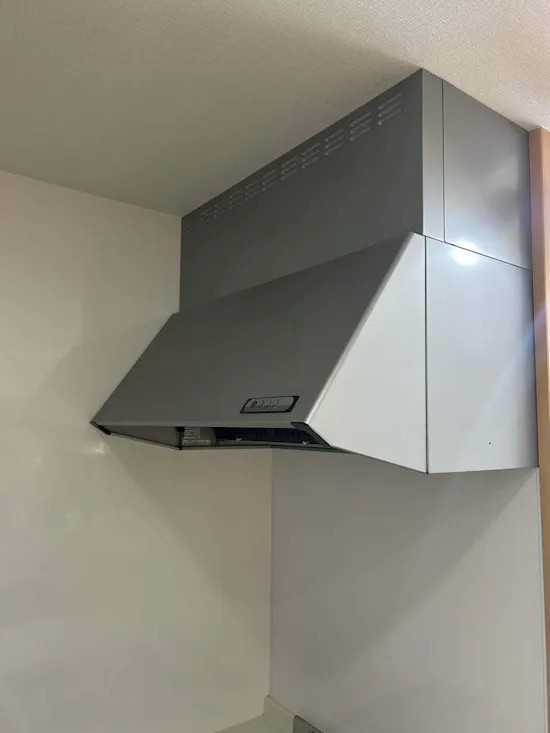 工事前　静岡県御殿場市のお客様のレンジフード交換工事
