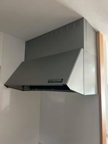 静岡県御殿場市のお客様のレンジフード交換工事　具体的な工事内容2