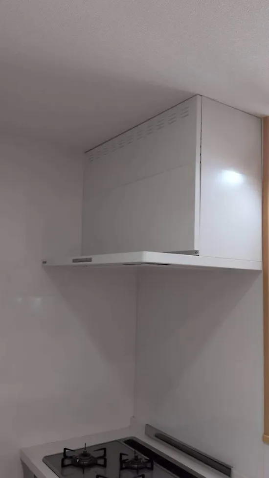 工事後　静岡県御殿場市のお客様のレンジフード交換工事