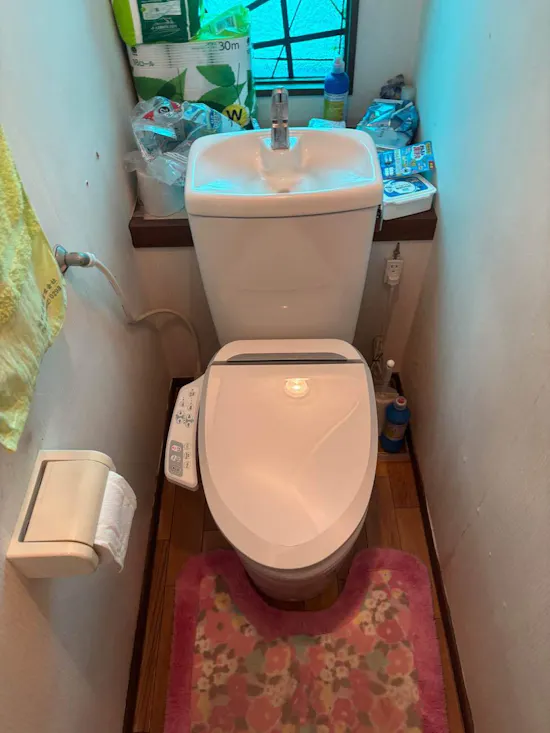 工事前　茨城県稲敷市のお客様の便座交換工事