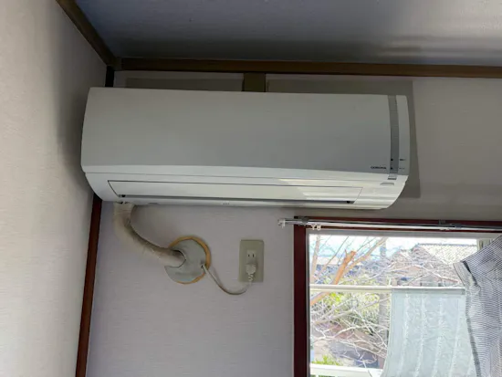 工事前　静岡県沼津市のお客様のエアコン工事