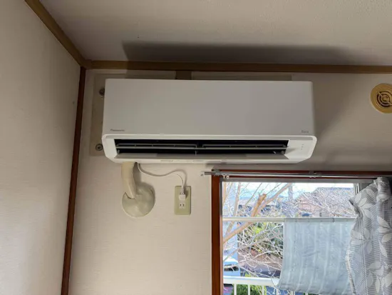工事後　静岡県沼津市のお客様のエアコン工事