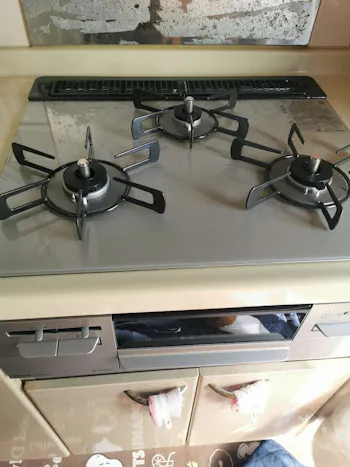 神奈川県秦野市のお客様のビルトインコンロ交換工事