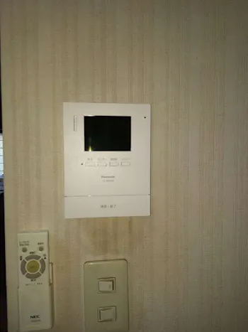 東京都昭島市のお客様のテレビドアホン交換工事