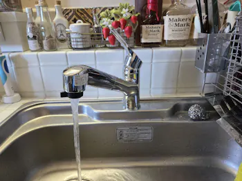 栃木県塩谷郡のお客様のキッチン水栓工事