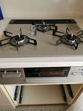 神奈川県茅ヶ崎市のお客様のビルトインコンロ・ガスコンロ工事