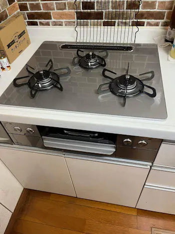 埼玉県羽生市のお客様のビルトインコンロ・ガスコンロ工事