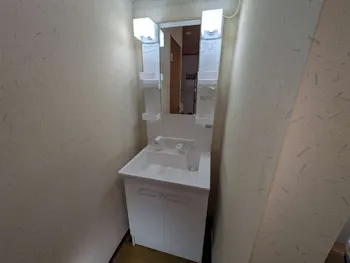 静岡県静岡市のお客様の洗面化粧台交換工事