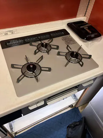 東京都練馬区のお客様のビルトインコンロ・ガスコンロ工事