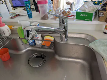 静岡県静岡市清水区のお客様のキッチン水栓交換工事