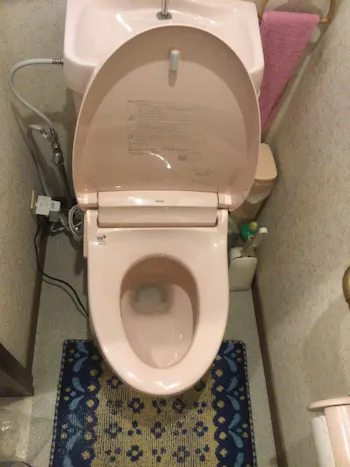 東京都西多摩郡のお客様のシャワートイレ交換工事　具体的な工事内容1