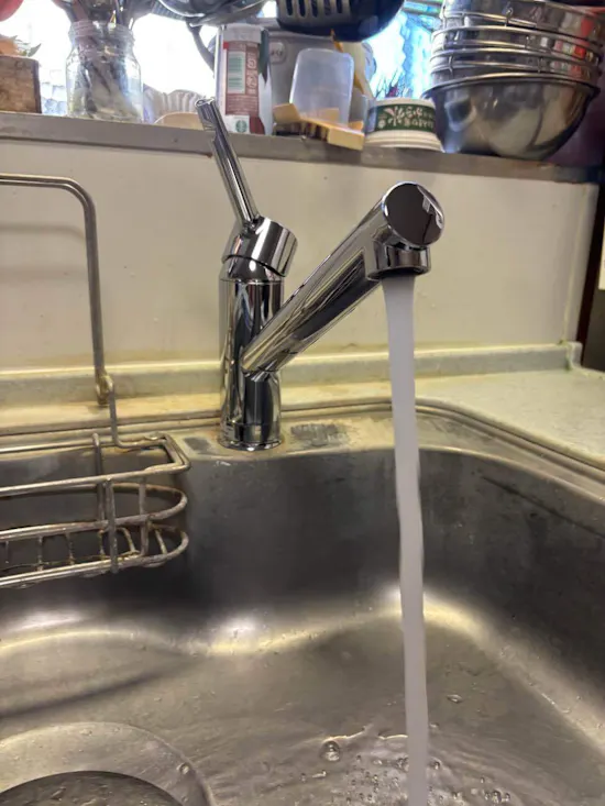 工事後　茨城県竜ヶ崎市のお客様のキッチン・浴室水栓工事