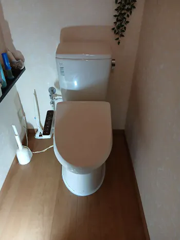 茨城県水戸市のお客様の温水洗浄便座交換工事