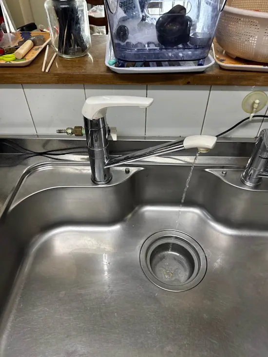 工事前　静岡県浜松市のお客様の水栓工事