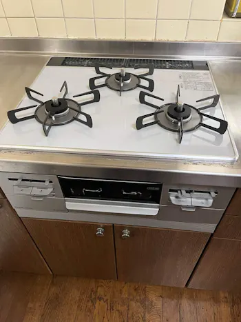 茨城県古河市のお客様のビルトインコンロ工事