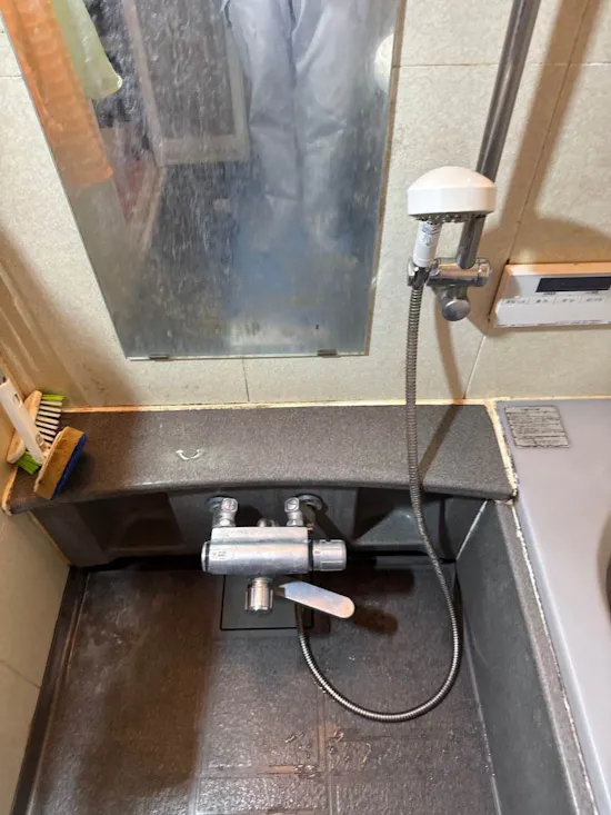 工事前　静岡県浜松市中央区のお客様の水栓工事