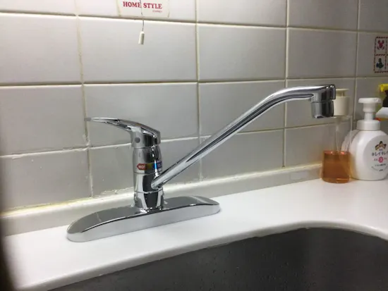 工事後　東京都青梅市のお客様の混合栓交換標準工事