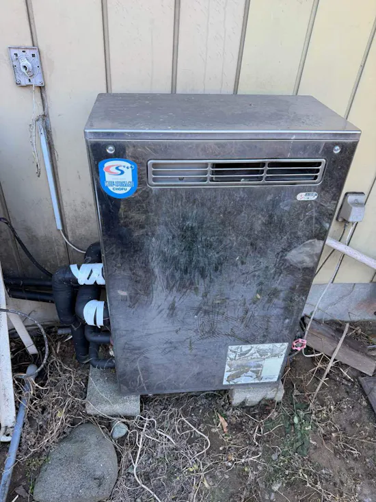 工事前　栃木県塩谷郡塩谷町のお客様の給湯器工事