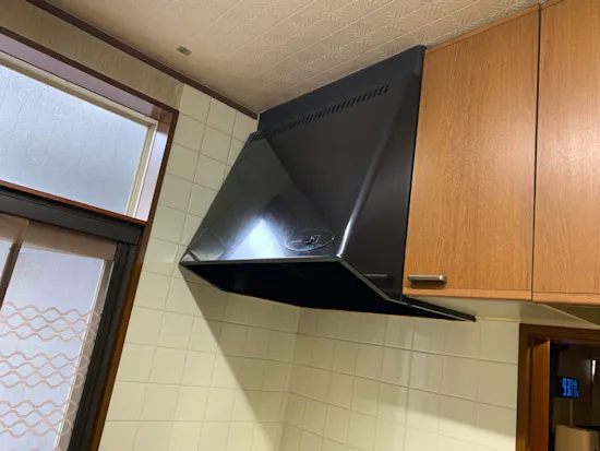 工事前　埼玉県羽生市のお客様のレンジフード交換工事