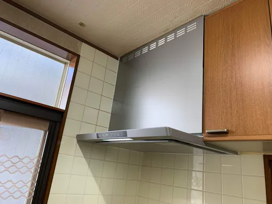 工事後　埼玉県羽生市のお客様のレンジフード交換工事