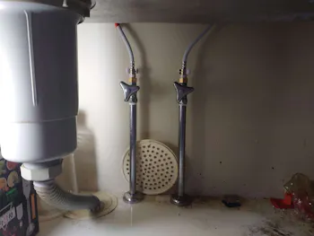 愛知県豊田市のお客様のキッチン水栓取替工事　具体的な工事内容1