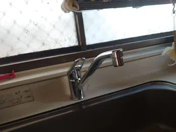 愛知県豊田市のお客様のキッチン水栓取替工事