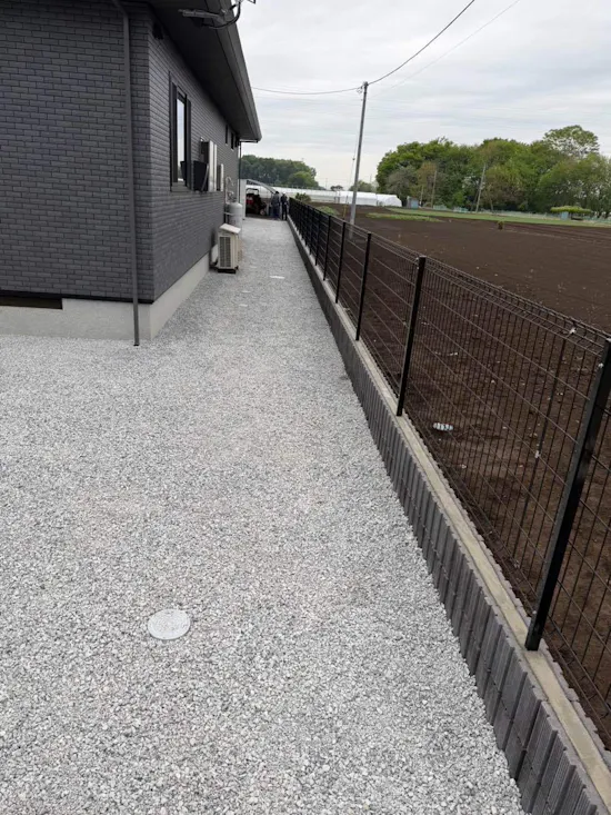 工事後　栃木県下野市のお客様のお庭の外構工事