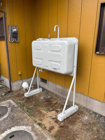 茨城県行方市のお客様のホームタンク交換工事