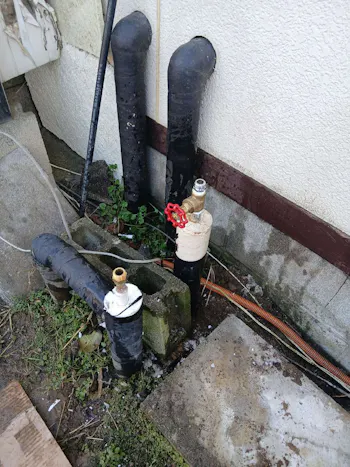 茨城県小美玉市のお客様の給湯器工事　具体的な工事内容2