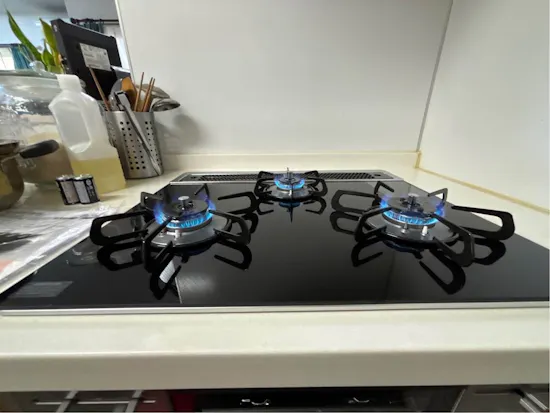 工事後　群馬県高崎市のお客様のビルトインコンロ・ガスコンロ工事