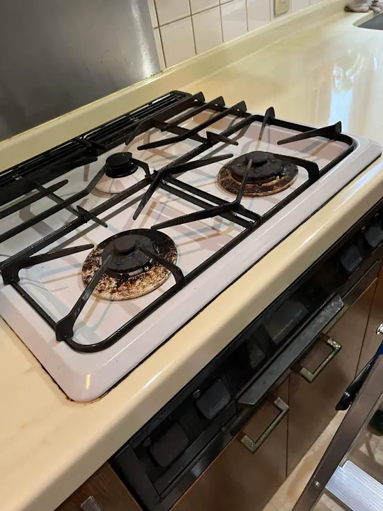 工事前　埼玉県鴻巣市のお客様のビルトインコンロ・ガスコンロ工事