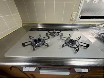 群馬県高崎市のお客様のビルトインコンロ工事