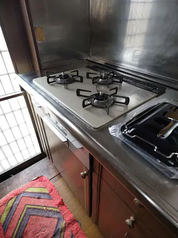 福島県いわき市のお客様のビルトインコンロ・ガスコンロ工事