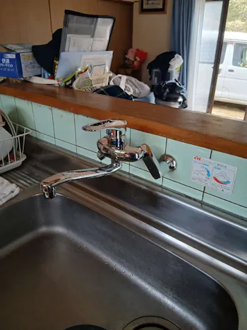 茨城県小美玉市のお客様の水栓工事