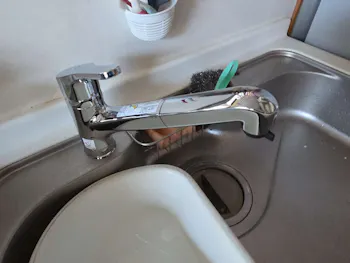 栃木県日光市のお客様のキッチン水栓交換工事