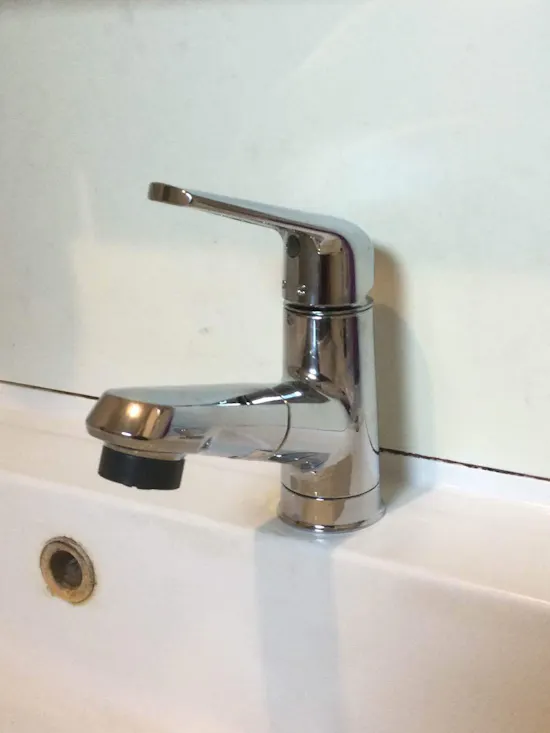 工事後　東京都羽村市のお客様の洗面台水栓交換工事