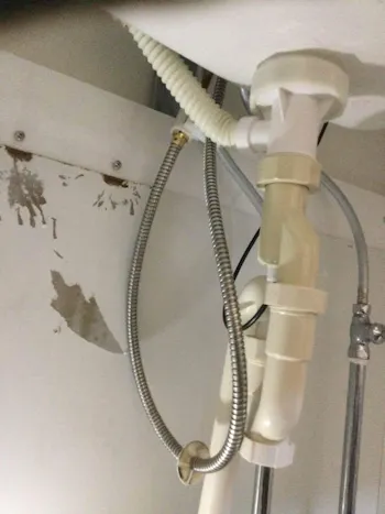 東京都羽村市のお客様の洗面台水栓交換工事　具体的な工事内容4