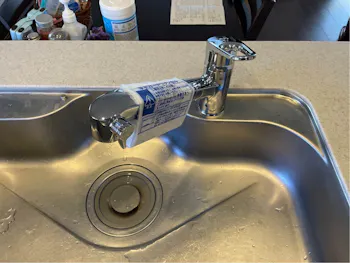 長野県上田市のお客様の水栓工事