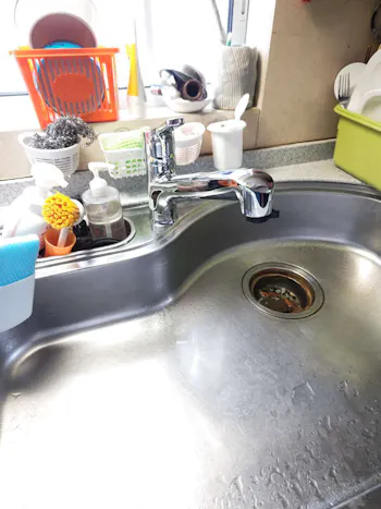 福島県いわき市のお客様のキッチン水栓交換工事