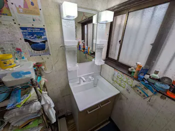 静岡県浜松市のお客様の洗面化粧台交換工事