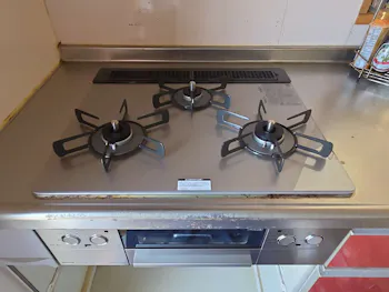 栃木県芳賀郡益子町のお客様のビルトインコンロ・ガスコンロ工事