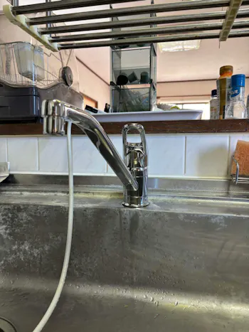 茨城県稲敷郡のお客様のキッチン水栓交換工事