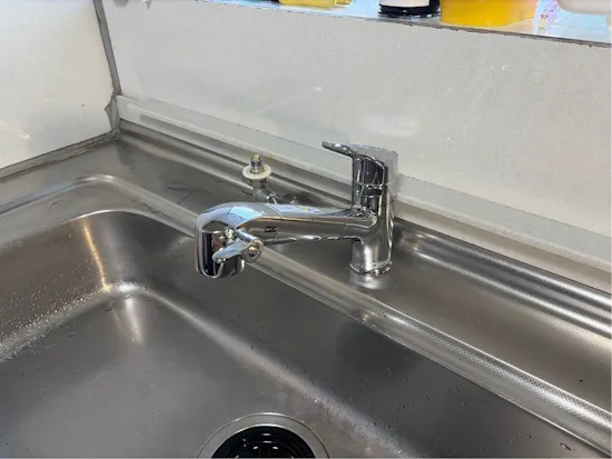 工事後　山梨県大月市のお客様の水栓工事