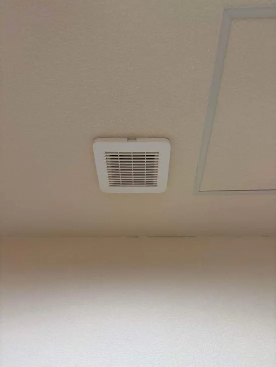 工事後　埼玉県入間郡毛呂山町のお客様の浴室換気扇工事